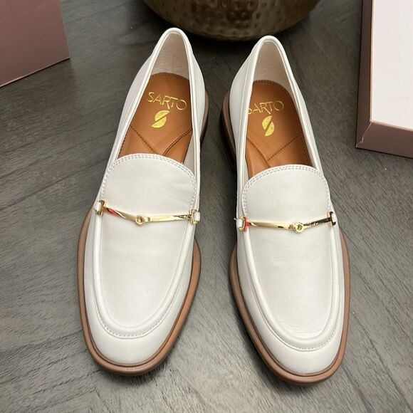 Sarto Franco Sarto Womens Eda Leather Slip On Loafers - Picture 4 of 8